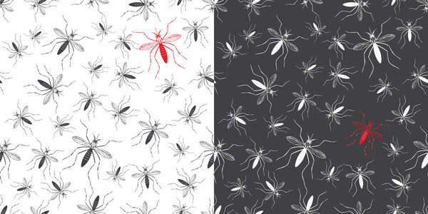 Zika virus graphic design elements.