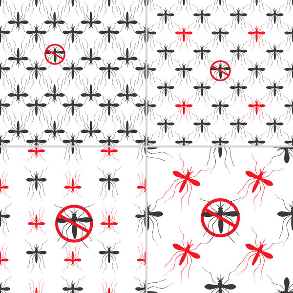 Zika virus graphic design elements.