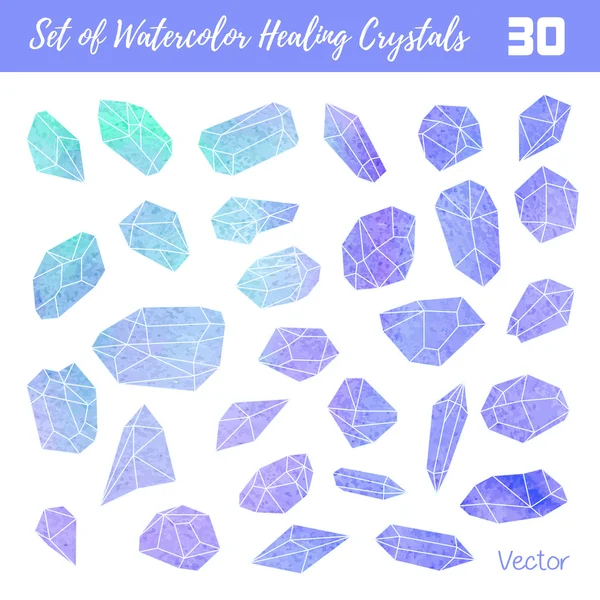 Красочные целебные кристаллы — стоковый вектор