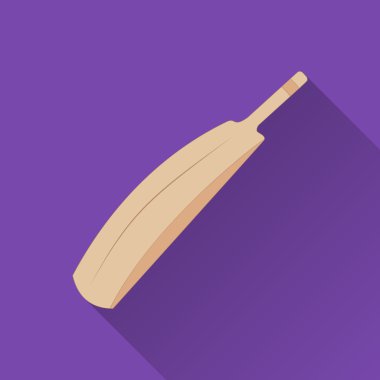 Cricket bats flat icon