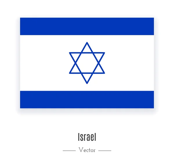 Bandera de Israel ilustración — Archivo Imágenes Vectoriales