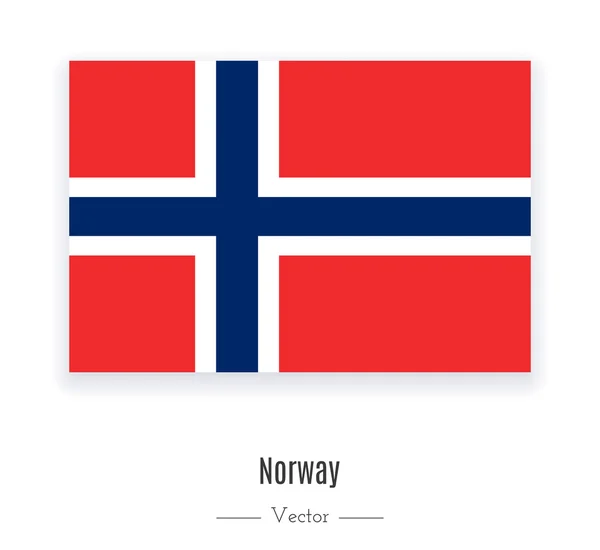 国旗的挪威插图. — 图库矢量图片