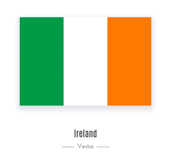 Bandera de Irlanda ilustración . — Vector de stock