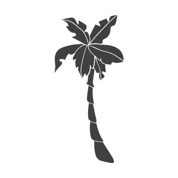 Silhouettes de palmiers dessinés à la main — Image vectorielle