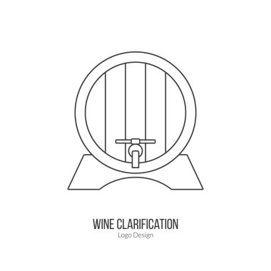 Winemaking, wine tasting logotype design concept