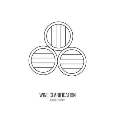 Winemaking, wine tasting logotype design concept