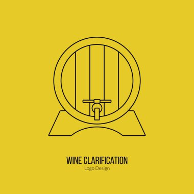 Winemaking, wine tasting logotype design concept