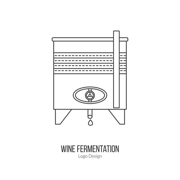 Elaboración de vinos, concepto de diseño de logotipos de cata de vinos — Vector de stock