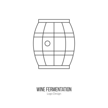 Winemaking, wine tasting logotype design concept