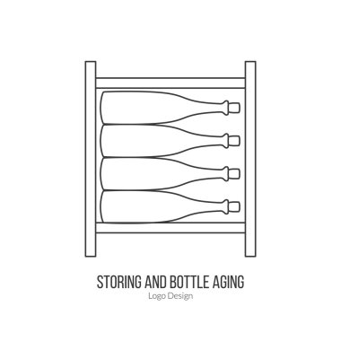 Winemaking, wine tasting logotype design concept