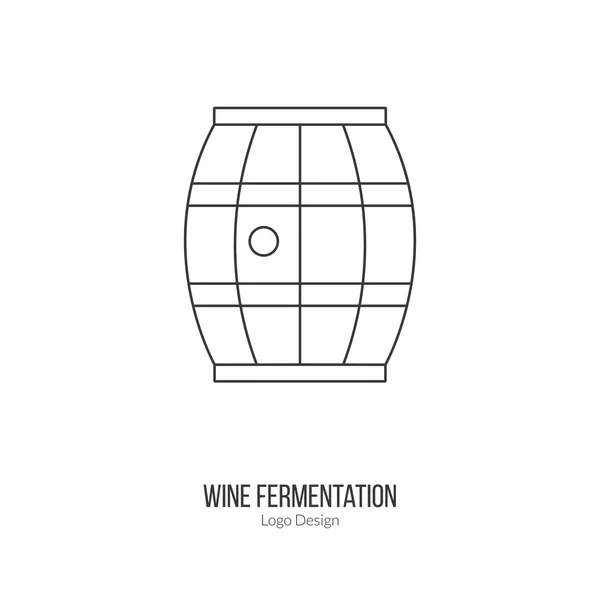 Vinificazione, degustazione logotipo concetto di design — Vettoriale Stock