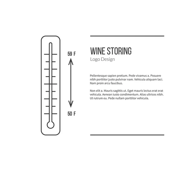 Vinificazione, degustazione di vini graphic design concept — Vettoriale Stock