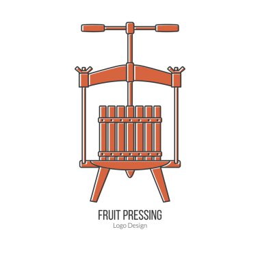 Winemaking, wine tasting logotype design concept