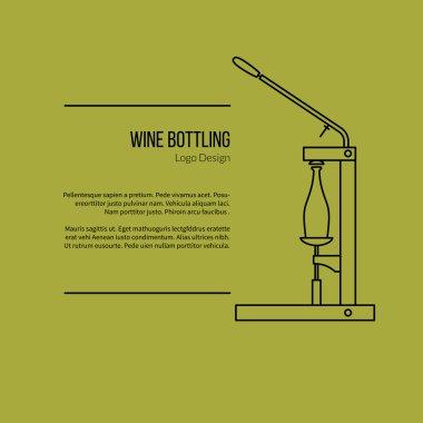Şarap yapımı, grafik tasarım tatma şarap kavramı