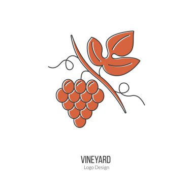Winemaking, wine tasting logotype design concept