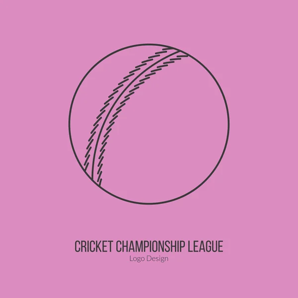Концепция логотипа игры для крикета — стоковый вектор