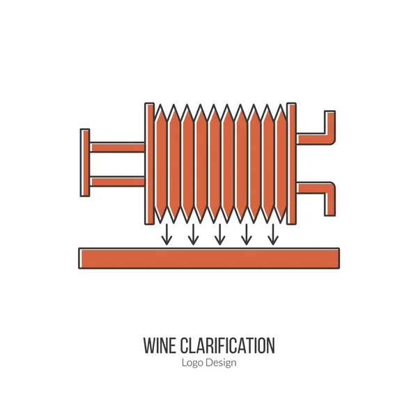 Winemaking, wine tasting logotype design concept — Stockvector