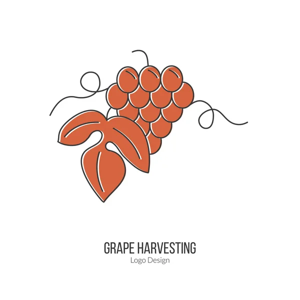 Winemaking, wine tasting logotype design concept — 图库矢量图片