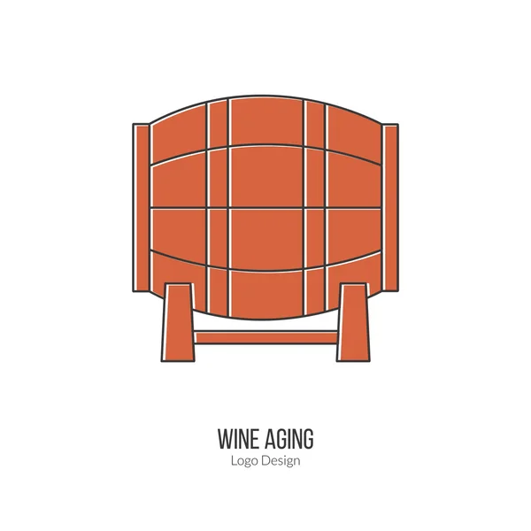 Vinificação, degustação de vinhos conceito de design de logotipo — Vetor de Stock