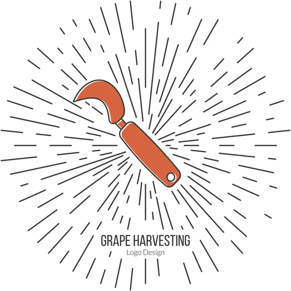 Winemaking, wine tasting logotype design concept — Wektor stockowy