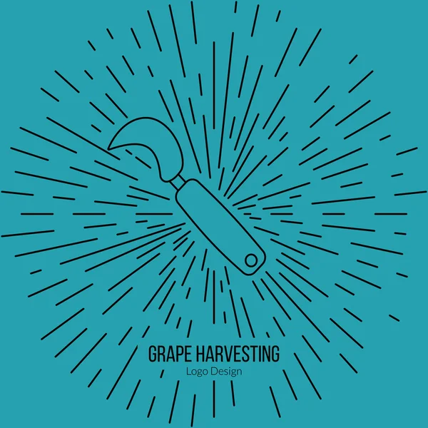 Winemaking, wine tasting logotype design concept — Wektor stockowy