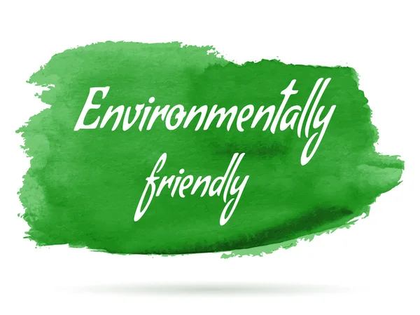 Rótulo ecológico ambiental vetorial — Vetor de Stock