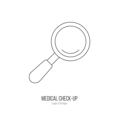 Tıbbi teşhis, check-up grafik tasarım konsepti
