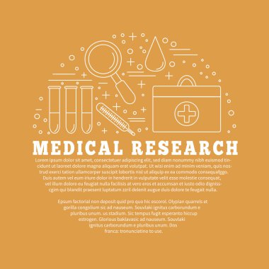 Tıbbi teşhis, check-up grafik tasarım konsepti