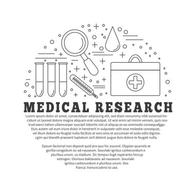 Tıbbi teşhis, check-up grafik tasarım konsepti