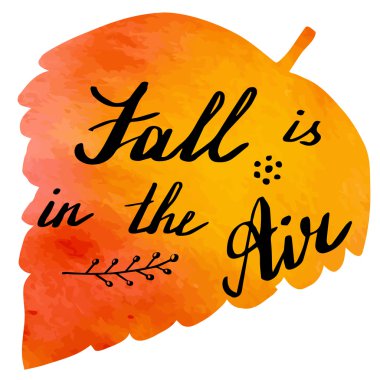 Sonbahar suluboya afiş