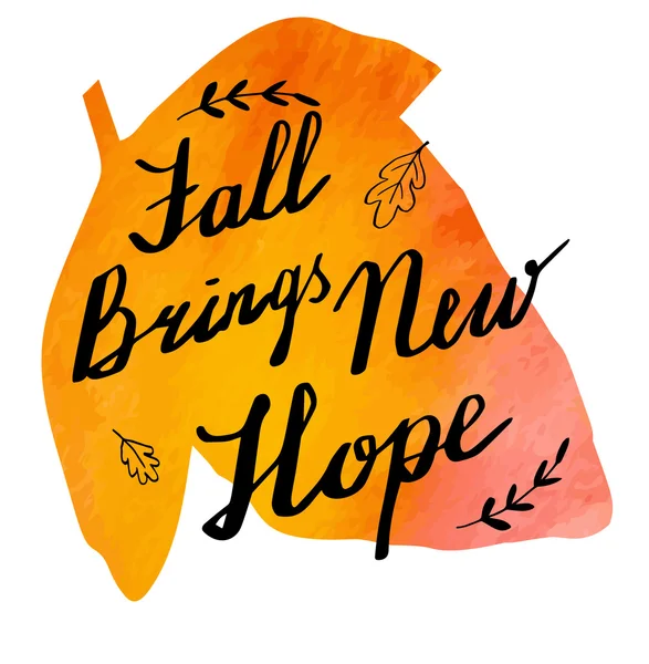 Sonbahar suluboya afiş