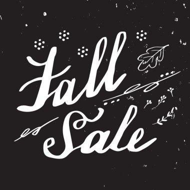 Sonbahar el yazı ve hat tasarım