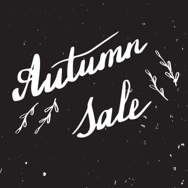 Sonbahar el yazı ve hat tasarım