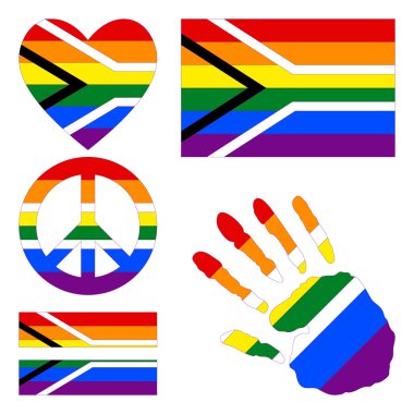 Design elements for Gay pride of South Africa.