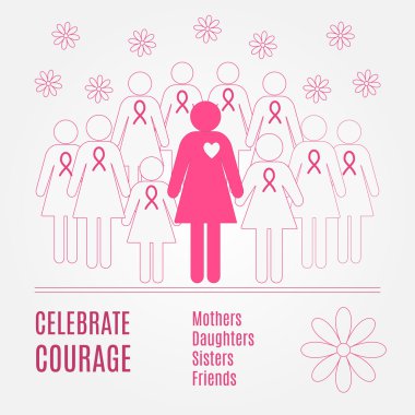 Breast Cancer Awareness Background elements and inspirat