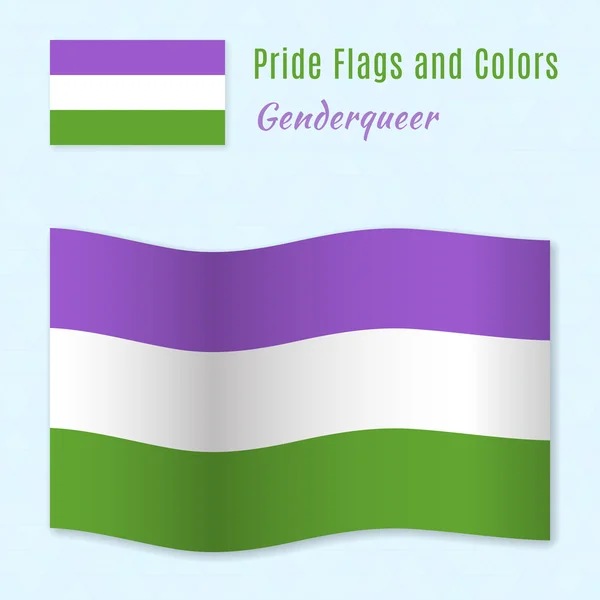 Genderqueer pride flag with correct color scheme — Φωτογραφία Αρχείου