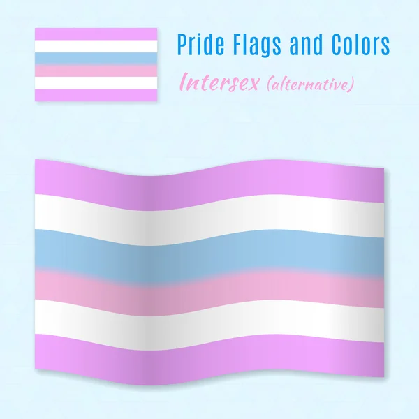 Intersex pride flag with correct color scheme — Φωτογραφία Αρχείου