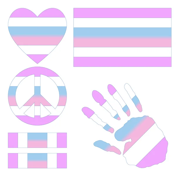 Intersex orgoglio elementi di design . — Foto Stock