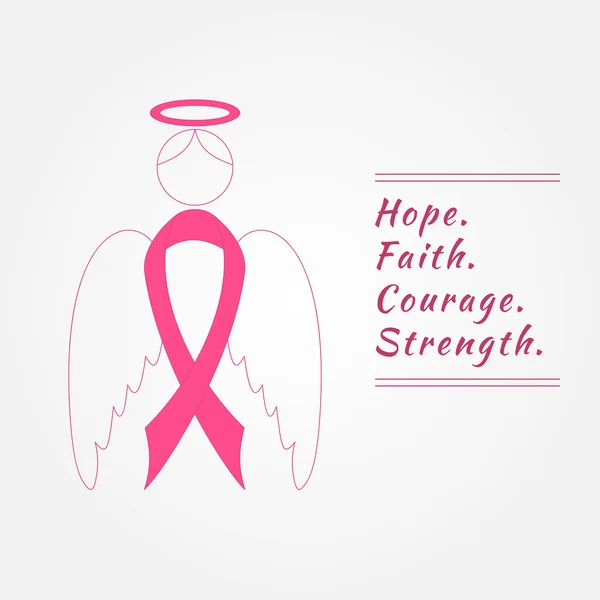 Breast Cancer Awareness Background elements and inspirat — 图库照片