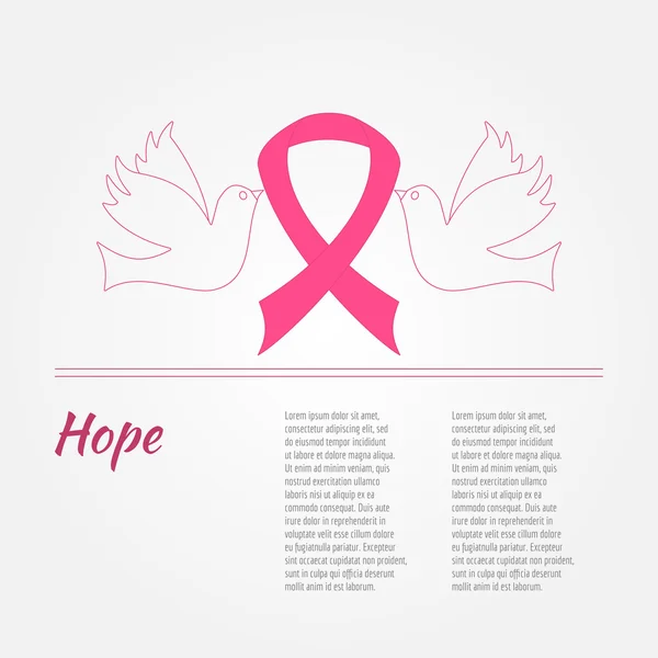 Breast Cancer Awareness Background elements and inspirat — Stok fotoğraf