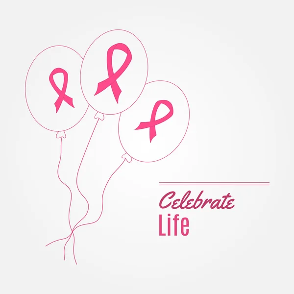 Breast Cancer Awareness Background elements and inspirat — Stockfoto