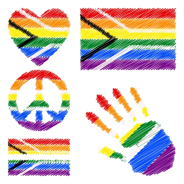 Design elements for Gay pride of South Africa. — Διανυσματικό Αρχείο