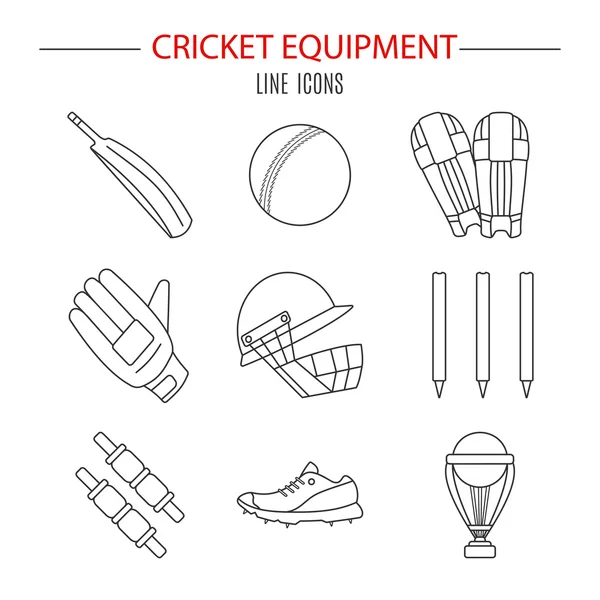 Cricket-Spiel Vektor-Konzept. — Stockvektor