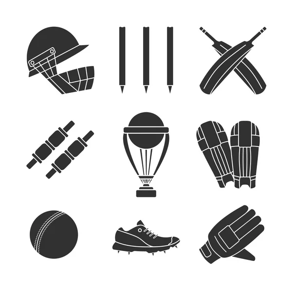 Cricket-Spiel Vektor-Konzept. — Stockvektor