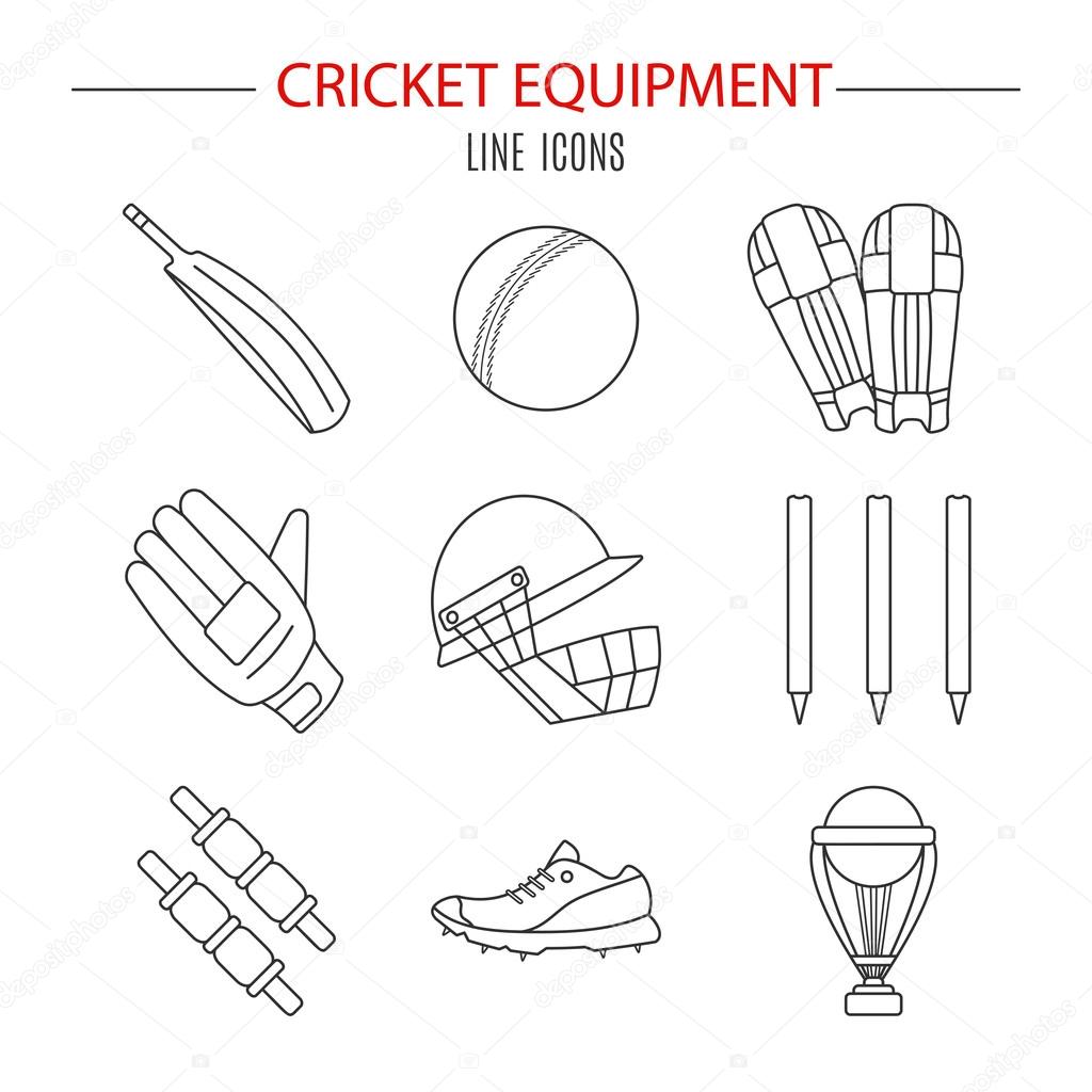 Cricket game vector concept.