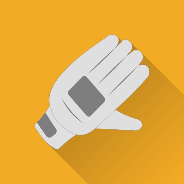 Kriket oyun düz simgesi