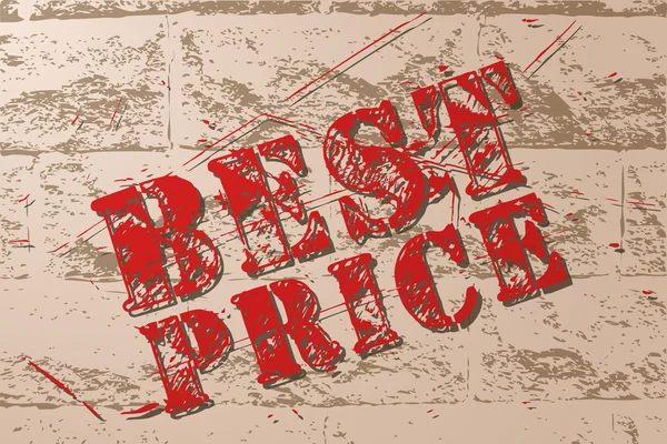 Venta vintage mejor precio banner — Vector de stock