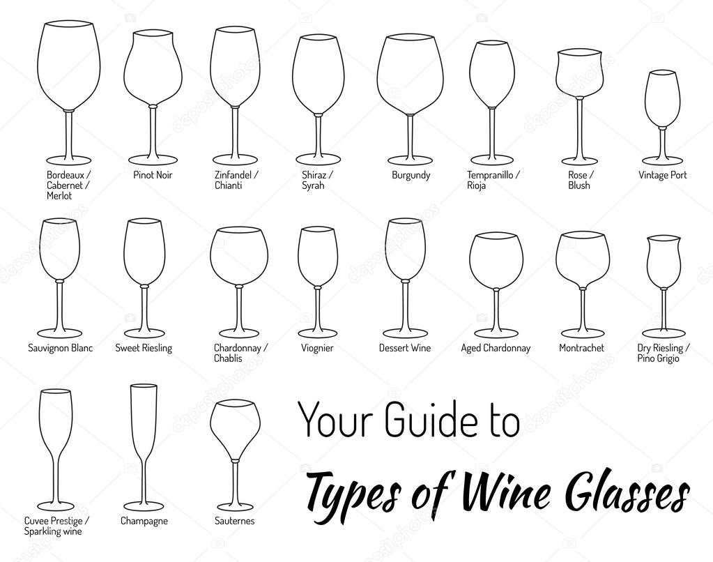 wine glasses silhouettes.