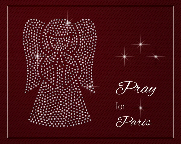 Pregate per Parigi — Vettoriale Stock