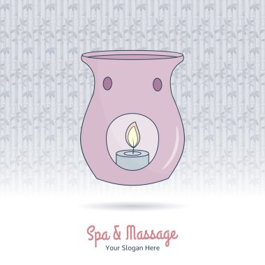 Candle essential oil diffuser